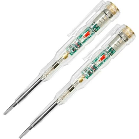Lápiz comprobador de voltaje inteligente, detector de voltaje, lápiz de prueba eléctrica con LED de alto brillo y destornillador incorporado. (1/5)