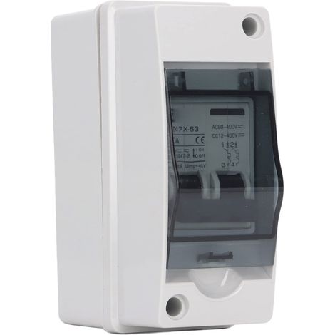Sezionatore solare fotovoltaico 2P 40A IP65 Impermeabile PA66 Interruttore automatico miniaturizzato DC 12‑400 V CA 90‑400 V (1/5)