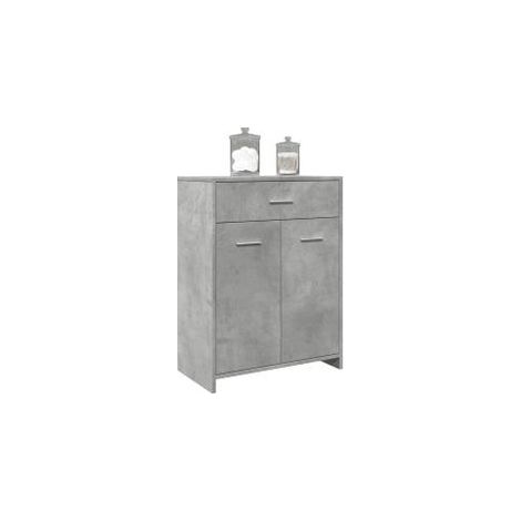 Armoire de salle de bain Gris béton 60x33x80 (1/5)