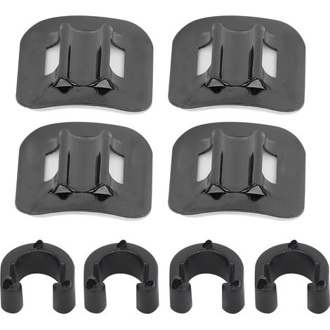 CANSUCC Lot de 4 guides-câbles de frein de vélo, adaptateurs de dérailleur et boucle en C pour cadre de vélo (noir) (1/5)