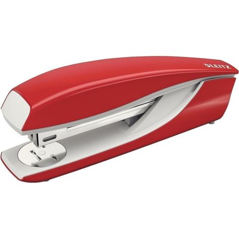 Agrafeuse de Bureau, Capacité 40 Feuilles, Rouge, Boîtier Métallique Ergonomique, Agrafes Incluses, Gamme NeXXt, 55040025 (1/5)