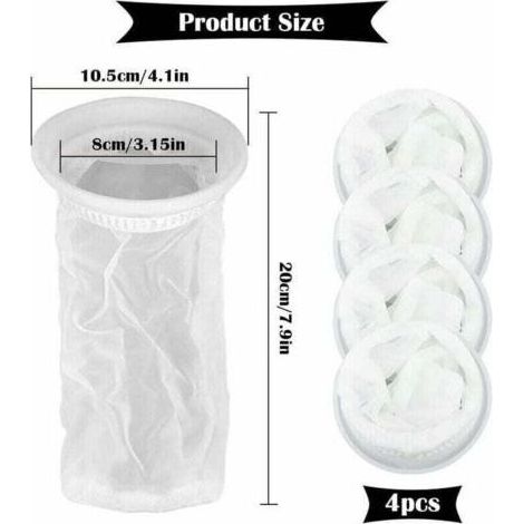Filtre à eau de pluie IBC - Karteo - Nylon réutilisable - Lot de 4 filtres DN75 pour réservoir 1000L, diamètre 10,5cm (1/5)