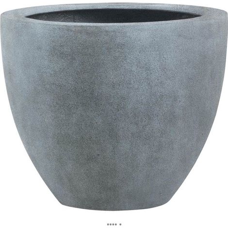 Bac fibres de verre/ composite Farn Ext. EggPot D36xH30cm Gris foncé - dimhaut: H 30 cm - couleur: Gris plomb-lead