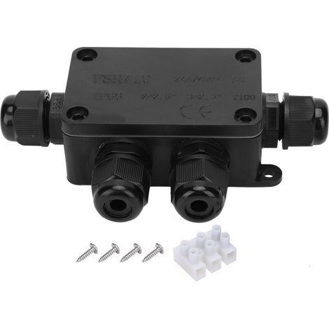 Boîte de jonction étanche IP66 FSH710-4P avec joint silicone pour câbles 4-8mm, connecteur électrique extérieur (1/5)