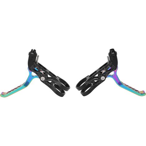MEIJUN Paire de Leviers de Frein en Alliage d'Aluminium pour Vélos Brompton et VTT, Design Coloré (1/5)
