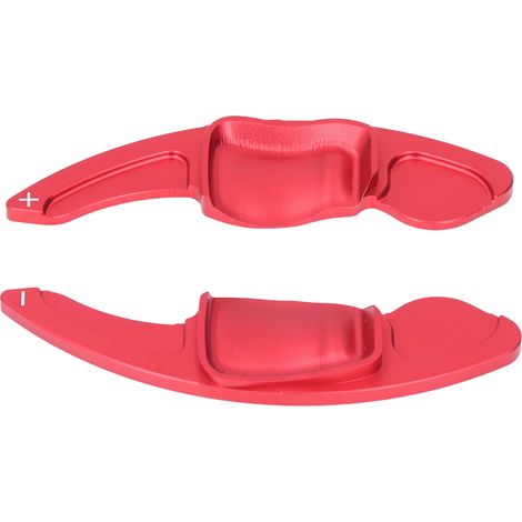 Paire de palettes de changement de vitesse rouges en alliage d'aluminium pour volant, accessoires de remplacement pour Seat Leon 2009-2014, kit de 2 pièces (1/5)