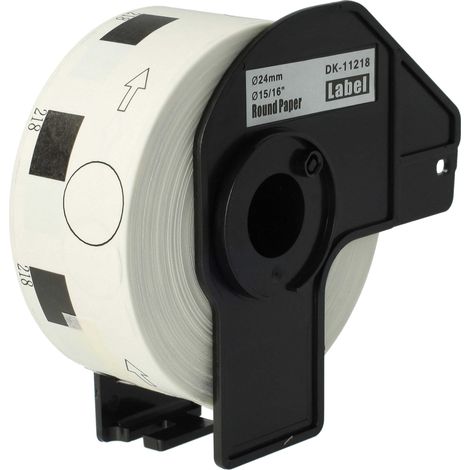 vhbw Label Roll with Holder 24mm (1000 Label) compatible with Brother PT QL720NW Label Maker - Premium (1/4)