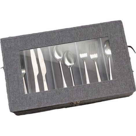 Scatola porta posate e utensili da cucina Scatola porta posate resistente con divisori imbottiti Scatola porta posate con 5 scomparti Scatola por
