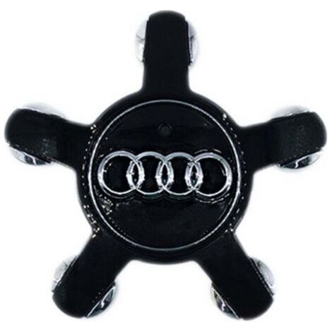 [JAMAIS UTILISÉ]4 Pièces Auto Cache Moyeux Capuchons De Centre pour Audi A3 A4L A5 A6L A8L Q3 Q5, Centre de Jante Capuchons Cache de Roue Centrale Accessoires de Voiture,135mm,noir (1/3)