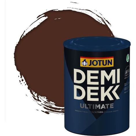 Peinture Bois - DEMI DEKK ULTIMATE - Satinée - RAL 8016 - Brun Acajou - 0,75L (1/2)
