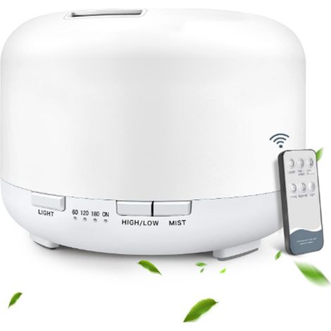 Diffuseur d'huiles essentielles 500 ml avec télécommande, diffuseur d'arômes et humidificateur d'air pour la maison (1/5)