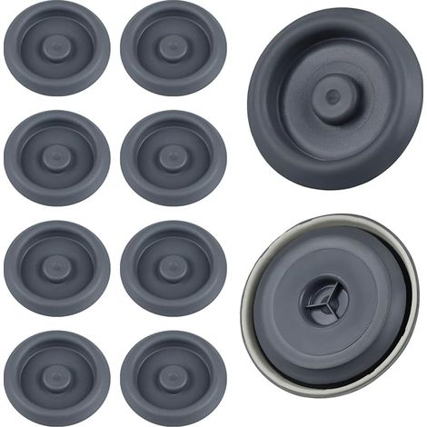 Bouchon de Carrosserie 40 mm – Lot de 10 Gris Bouchons Sous Châssis étanches en Caoutchouc Compatible Audi VW Seat Chassis Pour Trous de Plancher et Coffre (1/5)
