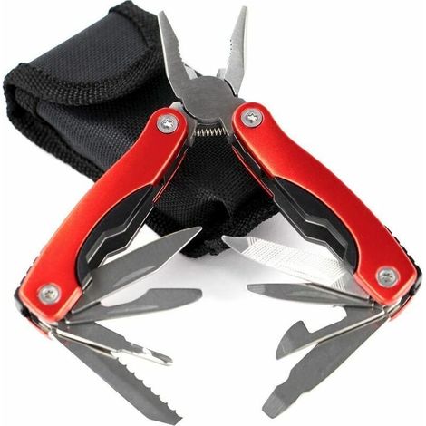 Pliers and Multi-Tool 12-in-1 Multi-Tool - Stainless Steel Folding Utility Pocket Tool (1/5)