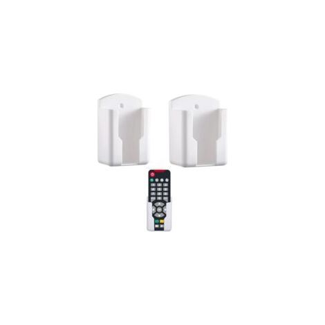 Support Telecommande Mural Small Telecommande Mural Boîte De Rangement porte telecommande mural Boîte de rangement murale pour télécommande universelle pour télécommande,Blanc-Crezuo