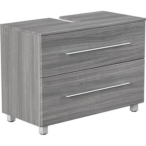 Universal Unterbau auf Standfüßen 85 cm SoftClose silbereiche