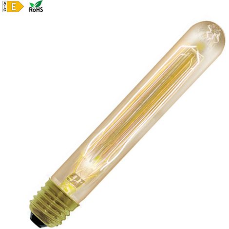 ORION91 Pack x 6 unidades Donclaif Iluminación Deco Retro Style Tubo Dorada 40W E27 Nineandone Bombillas