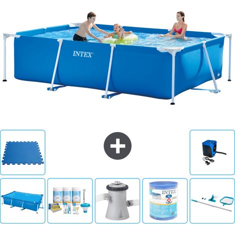 Intex Piscina con struttura Rettangolare - 300x200x75 cm - 7-pezzi S40240 (1/5)