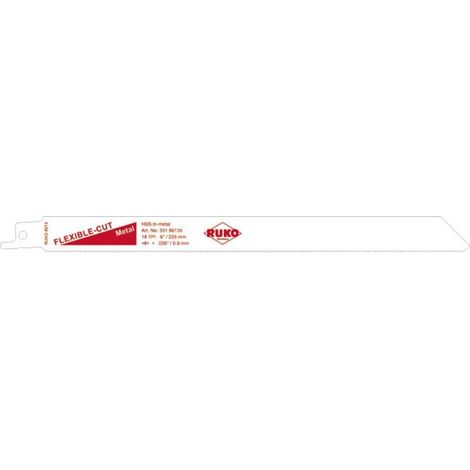 Ruko Juego de 5 hojas para sierra sable 200 mm acero