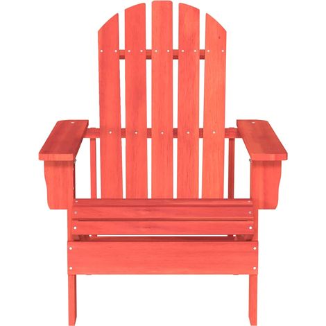 Sedia Giardino Sedute da esterno Adirondack in Legno Massello di Abete Rossa (1/3)