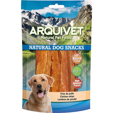 ARQUIVET Straccetti di pollo - 100 g - Snack 100% naturali per cani - prelibatezze per cani - Prodotto leggero - Molto ricco di sostanze nutritive