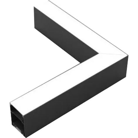 Connecteur 8W pour Luminaire Suspendu Interconnectable en L - Noir - SILUMEN (1/5)