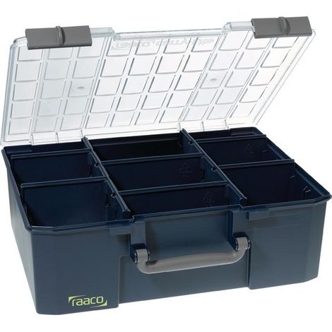 Coffret plastique 9 rangements RAACO (1/2)