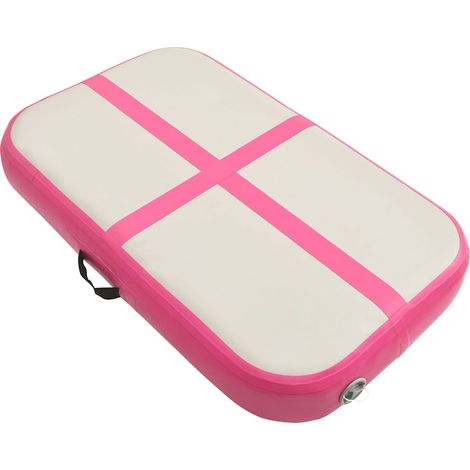 Tapis gonflable de gymnastique avec pompe 60x100x20 cm PVC Rose (1/5)