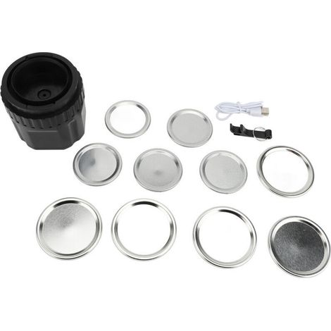 Machine à emballer sous vide pour bocaux Mason, kit électrique USB de conservation des aliments avec écran LED, avec couvercles à ouverture large et régulière (1/4)