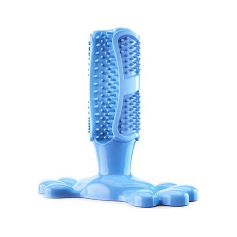 Chien Brosse Dents Bâton Chien Jouets Mâcher Masseur Nettoyage Efficace pour Chien Taille Moyenne Chiot Chats Brossage Dentaire Caoutchouc Résistant Aux Morsures(bleu, grand) (1/5)
