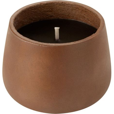 Bougie Extérieure Ciment "Brittney" 13cm Marron (1/5)