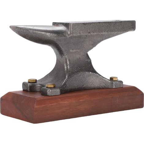 Mini-Kompakt-Hornamboss aus Stahlguss zum Hämmern von Schmuck und für die Metallbearbeitung mit 9-mm-Bohrung (1/5)