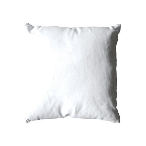 Coussin uni en polyester déhoussable Blanc 40x40 cm