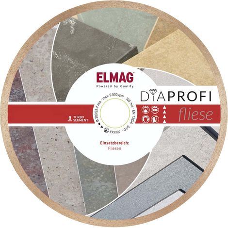 DiaProfi-Diamantscheibe FLIESE 200mm (1/4)