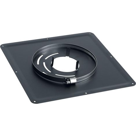 Plaque de propreté 300 x 300 pour poële diamètre 80 mm noir TEN 126080
