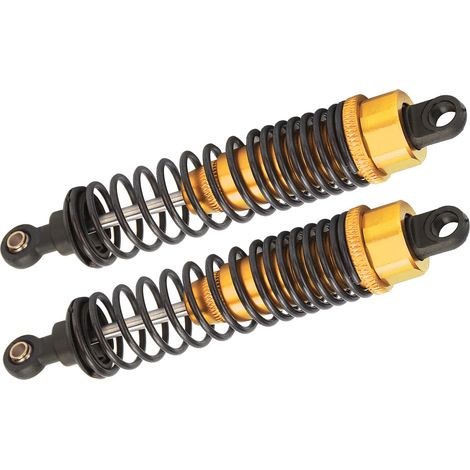 Amortisseur doré 100mm pour TRAXXAS SLASH 2WD - Pièce suspension ressort voiture télécommandée (1/5)