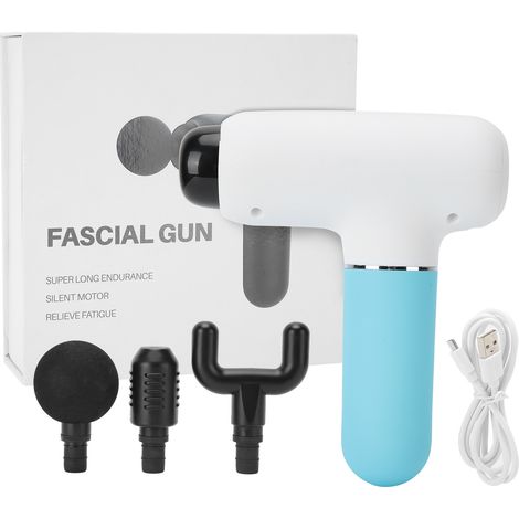 Pistolet de massage musculaire USB rechargeable - Appareil de relaxation profonde des tissus, électrique portable, percussion pour fascia (1/5)