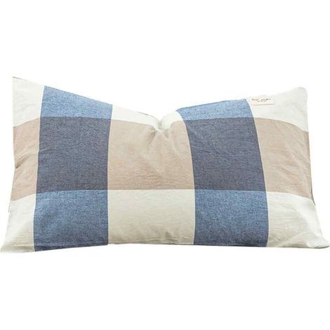 1 Taie d'oreiller, Coton, 30x50 cm, Anti-rides, Lavable 30°C, Dortoir (1/5)