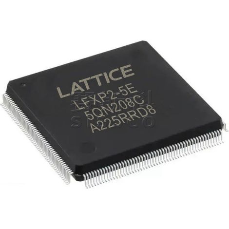 LFXP2-5E-5QN208C Electronic component IC chip, 5 electronic components/chips, 5 units shipped.