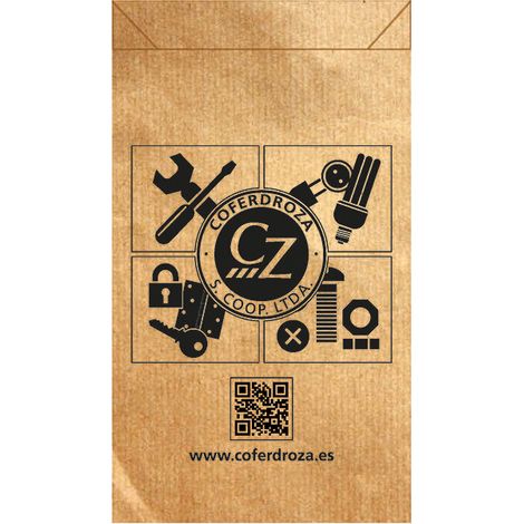 BOLSA SOBRE PAPEL B/1000 - 14+6X24 (1/2)