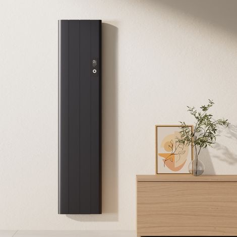 EMKE Radiateur électrique Chauffage électrique fixation Murale Connexion Wi-Fi 1000W Anthracite