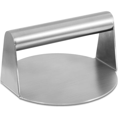 Pressa per hamburger, pressa per carne resistente da 5,51 pollici, pressa per hamburger antiaderente in acciaio inossidabile, versione aggiornata, pressa per pancetta rotonda, pressa per carne per pan