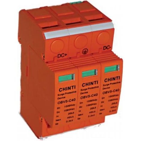Chint modularer Überspannungs-ableiter 80318-obv5-c40-500vdc-t2 500vdc