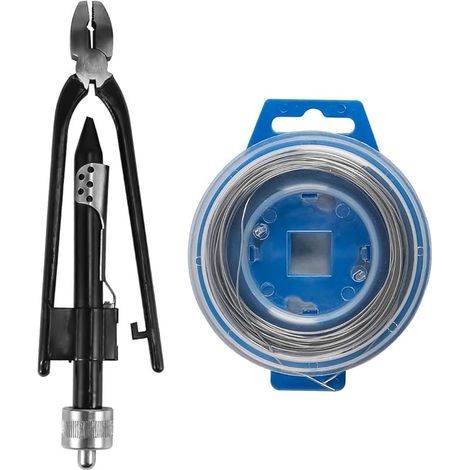 Ensemble de Pinces à Torsion pour Fil d'avion de 6 Pouces Outil de Torsion de Fil de Verrouillage Pince à Fil de Verrouillage en Acier de 9 m Outil Pince à Torsion pour Moto, Aviation, Navire (1/4)