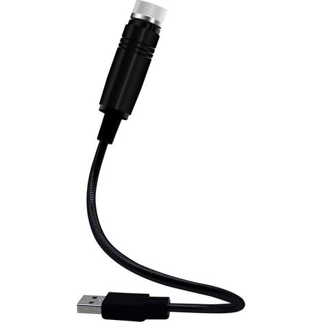 Veilleuse étoilée, connexion USB, veilleuse romantique réglable pour éclairage automatique du plafond, fixation murale ou au plafond, idéale pour les soirées dans la chambre ou en voiture - Rouge (1/5)