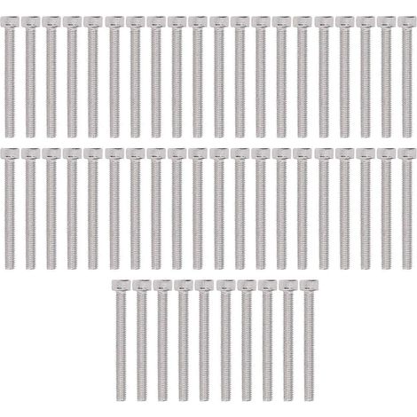 50 Stück Innensechskantschrauben mit Kegelkopf, verzinkter Stahl, M4, für Maschinenteile, Formenbefestigung, Klemmung 2800-0004-