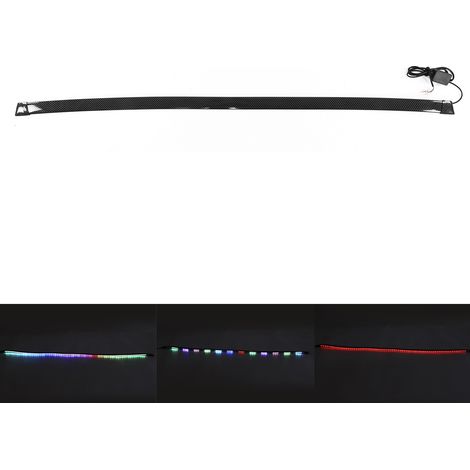 Heckspoiler in Carbonfaser-Optik, mehrfarbiger LED-Spoiler, universelle Fahrzeugmodifikation (1/5)