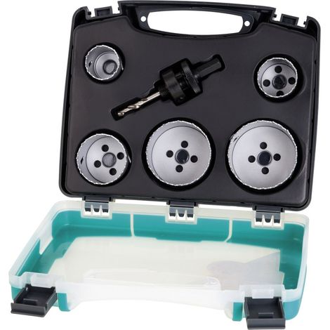 Wolfcraft Lochsägen-Set 6-teilig Elektrizität und Sanitär Sechskant Bohrmaschinenzubehör