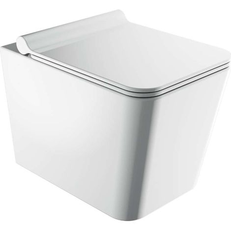 OMNIRES Boston - Wand-WC mit SoftClose-Sitz, Rimless, weiß BOSTONMWBP (1/4)