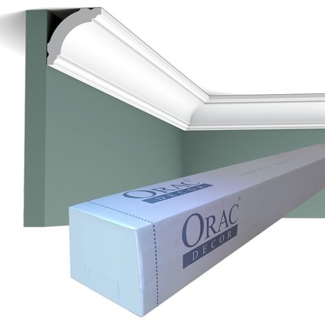 Carton complet de 90m CB510 Corniches plafond Orac Decor - 4x4x200cm (h x p x L) - polystyrène (1/3)