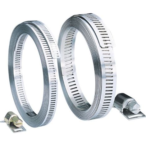 Capvert – Serre-câble inox 8 têtes W4 – Longueur 3 m – Largeur 8 mm – Pour chantiers humides et espaces confinés